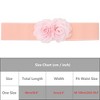 Elerevyo Women's Big Double-Flower Stretchy Elastic Wide Chunky Dress Waistband Belts - 4 of 4