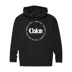 Men's - Coca-Cola - Coke Makes Things Taste Better- Men's Fleece Pullover Hoodie Graphic Fleece Pullover Hoodie - 1 of 4
