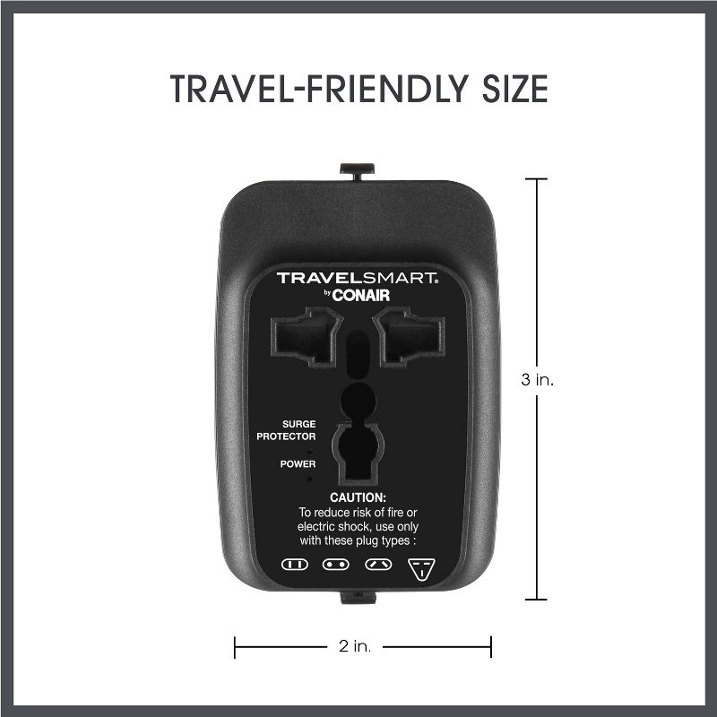 Travel Smart All-in-One Adapter with USB A &#38; C Ports, 5 of 13