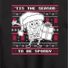 Boys' - SpongeBob SquarePants - Spongebob Xmas Sweater Graphic Long Sleeve Fleece Sweatshirt - 2 of 4