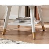 Probe Hues Retro Charging End Table, Built-in Outlets, USB Ports and Storage Drawer - 3 of 4