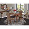 French Country Dinette Set - 3Pc Rectangular Table & 2 Chairs - 48/60" Table with Butterfly Leaf - 2 of 4