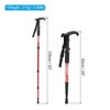 Unique Bargains Aluminum Alloy Collapsible T Handle Hiking Trekking Pole with Mud Basket 21-43 Inch - 2 of 4