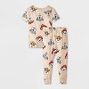 Toddler Boys' 4pc Snug Fit Cotton PAW Patrol Pajama Set - White - 2 of 4