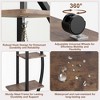 6 TierTall Plant Stand Shelf with Drawers, Half Moon Tiered Plants Shelf Rack for Garden, Indoor Metal Plant Stands, Circle Tiered Display Holder - 4 of 4