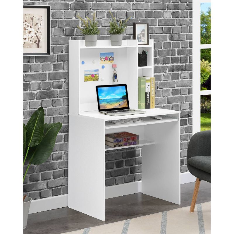 Designs2Go Student Desk with Magnetic Bulletin Board and Shelves - Breighton Home, 2 of 8