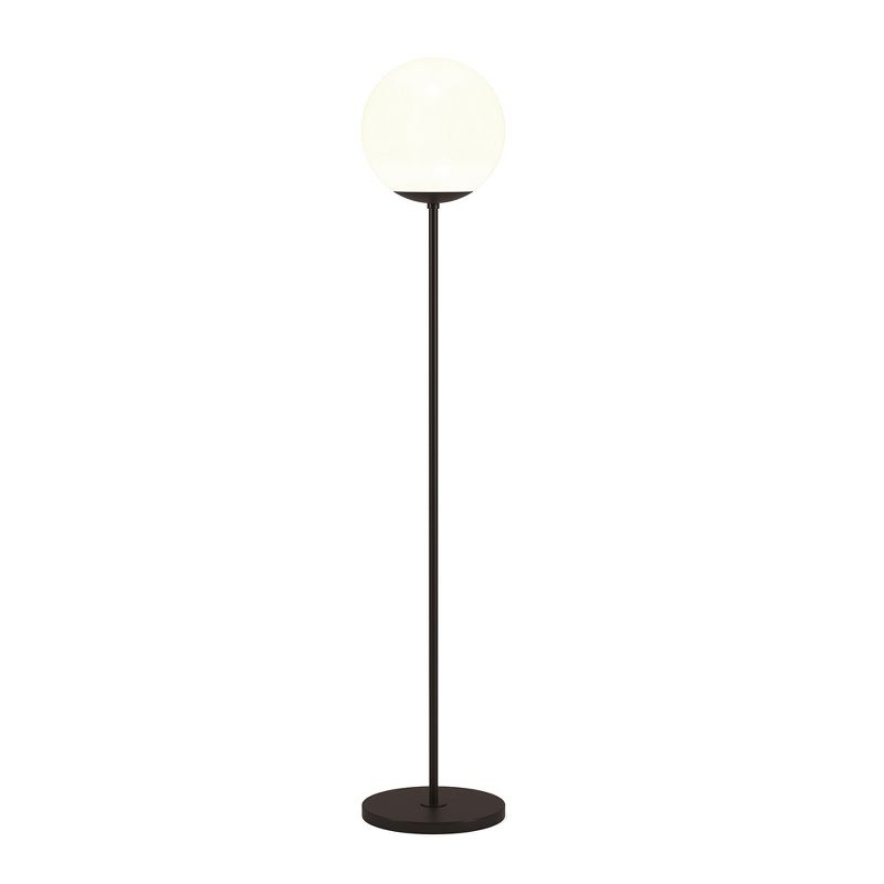 Hampton & Thyme Globe and Stem Floor Lamp with Plastic Shade, 4 of 11
