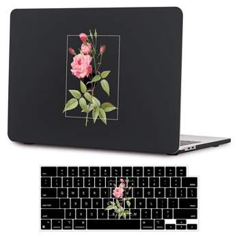 SaharaCase HybridFlex Arts Case for Apple MacBook Air 13.6" M2 Chip Laptops Black Rose (LT00011)