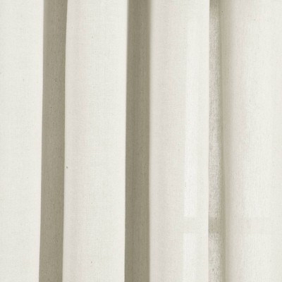 Light Linen Cotton Blend Grommet Window Curtain Panels