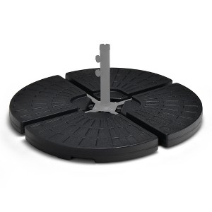 Tangkula Patio 4PCS 185lbs Heavy Duty Cantilever Offset Umbrella Base Stand Water Outdoor - 1 of 4
