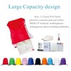 Generic Drawstring Backpack Bulk 30 Packs Draw String Bags for Gym Sports Trip - 4 of 4