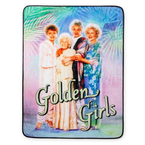 Silver Buffalo The Golden Girls Raschel Fleece Throw Fleece