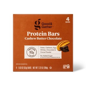 Protein Bars Cashew Butter Chocolate - 7.33oz/4ct - Good & Gather™ - 1 of 4