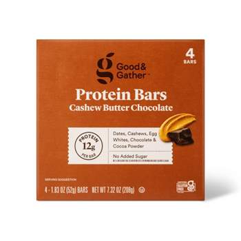 Protein Bars Cashew Butter Chocolate - 7.33oz/4ct - Good & Gather™
