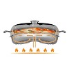Petromax Camping Oven Baking Tray for Crispy Pizza Outdoors, at Your Campsite or Backyard, Stainless Steel, 12.2 in dia - 4 of 4
