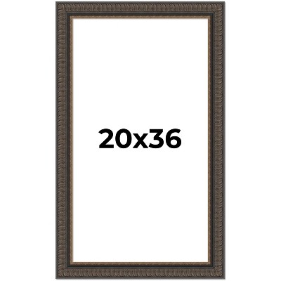 PosterPalooza | Museum Brown Picture Frame - UV Acrylic, Foam Board Backing, Hanging Hardware