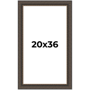 PosterPalooza | Museum Brown Picture Frame - UV Acrylic, Foam Board Backing, Hanging Hardware - 1 of 4