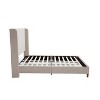GDFStudio Eveleth 54" Headboard Queen Upholstered Bed with Solid Wood Legs, Light Gray - 4 of 4