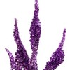 Northlight 21" Purple Glittered Leaves Christmas Spray - 4 of 4