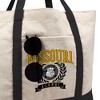 University of Missouri Mizzou Tigers Alumni Seal Canvas Tote Bag With External Pocket, Reusable Shoulder Bag for Shopping, School, Beach - 2 of 4