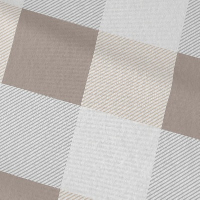 buffalo check - soft taupe / pale grey