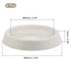 Unique Bargains Indoor Outdoor Plastic Waved Base Round Flower Drip Tray Plant Pot Saucer 3.5" Gray 6 Pcs - 2 of 4