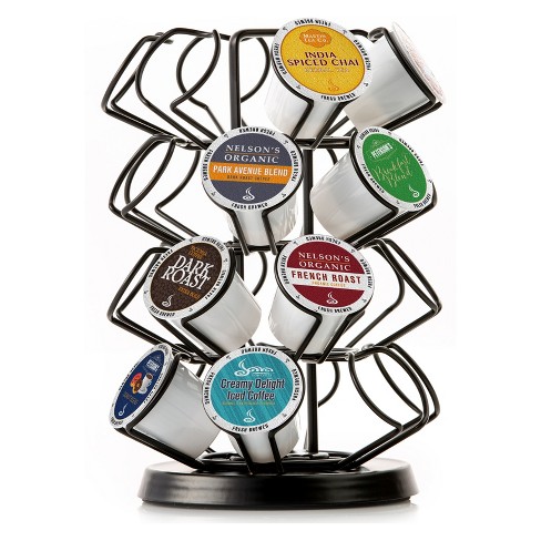 Java Concepts Deluxe Coffee Carousel Pod Holder for K-cups - Black