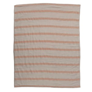 Storied Home Striped Cotton Double Cloth Printed Baby Blanket in Bag - 1 of 4