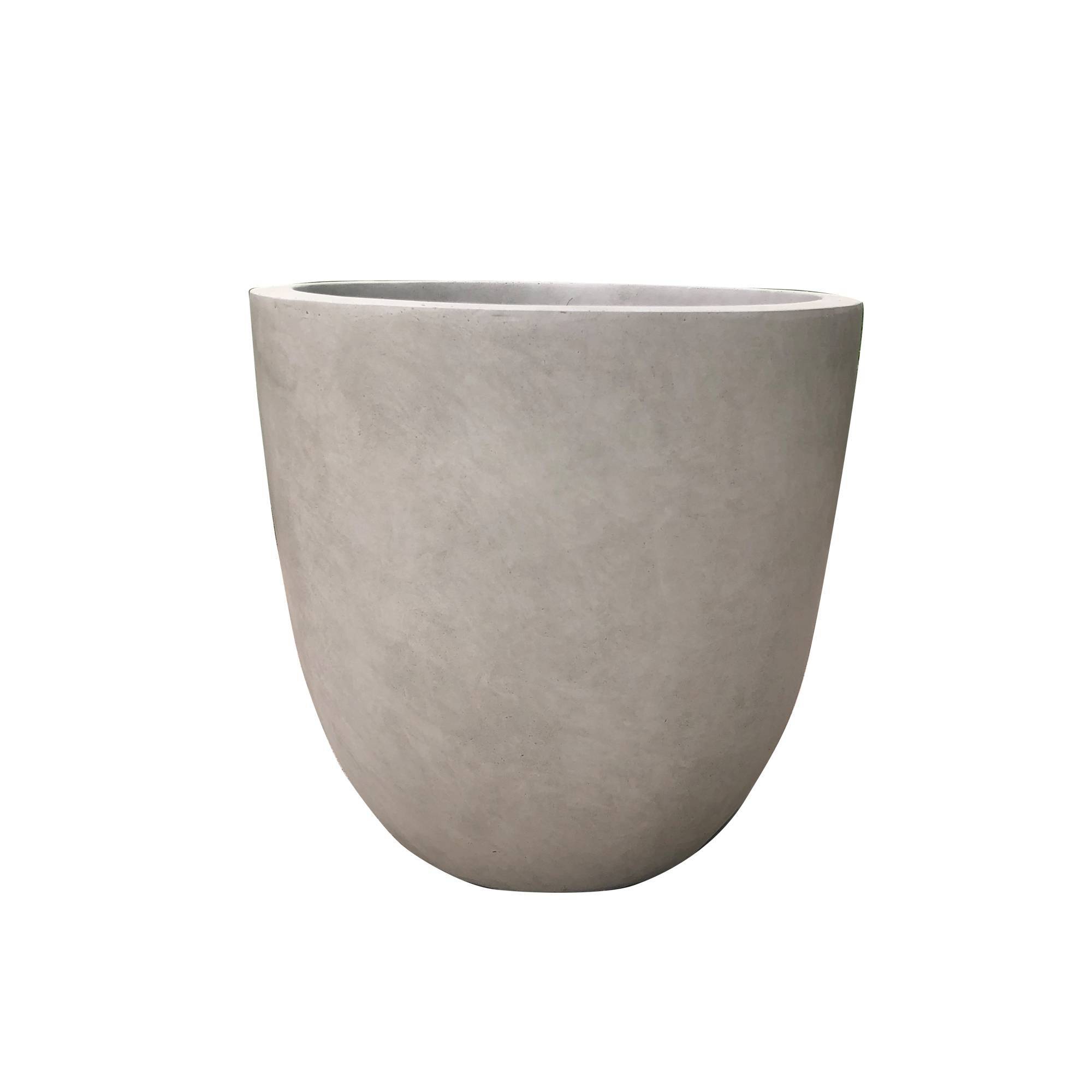 Rosemead Home & Garden, Inc. Concrete Outdoor Planter Pot Beige 14"x14"