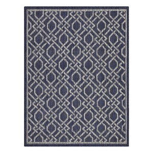 Modern Rug Soft  Non Slip Carpet Low Pile Stain Resistant Floor Cover Geometric Accent  Rug for Living Room Bedroom Nursery - 1 of 4