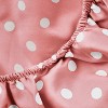 Polka Dot 600 Thread Count Cotton Blend Deep Pocket Bed Sheet Set by Blue Nile Mills - 4 of 4