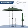 GustoWave 10Ft Outdoor Patio Umbrella with Crank Lift and Push Tilt - 2 of 4