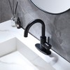 BWE Single Hole Single-Handle High Arc Bathroom Faucet With Swivel Spout in Matte Black - 2 of 4