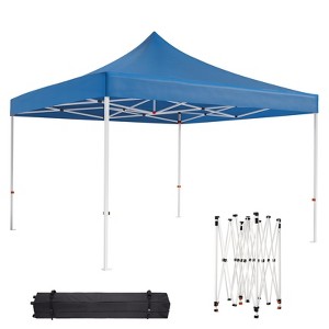 10 x 10 FT Pop Up Canopy, Heavy Duty Tent, All Season Commercial Sun Shelter, for Patio, Backyard, Bench, Garden - 1 of 4