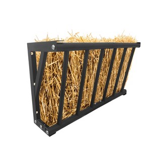 Wall Mount Hay Rack,Long Livestock Hay Feeder with 16 Gallon Capacity, Carbon Steel Hay Feeder for Goats,Horses,Cattle and Other Livestock - 1 of 4