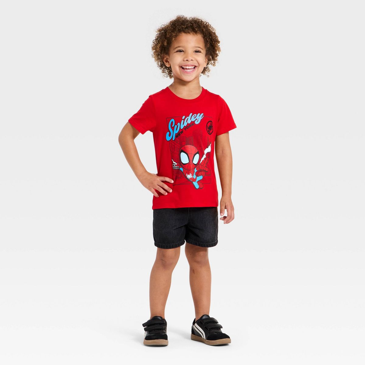 Toddler Boys' Marvel Spidey Web T-Shirt - Red - thumbnail 4