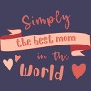 Women's Design By Humans Mother's Day Simply the Best Mom Banner By BoogieCreates Racerback Tank Top - 2 of 2