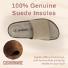 CUSHIONAIRE Ritual Women’s Slide Sandal – Suede Slip-On with Cork Footbed, Contoured Insole & Flexible Lightweight Outsole - 3 of 4