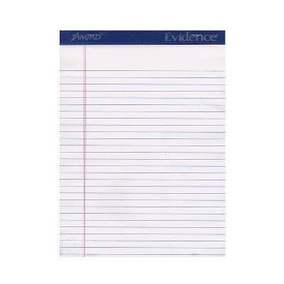 Ampad Ruled Legal Pads White 8 1/2 In. X 11 In. [Pack Of 6] 13257-PK6