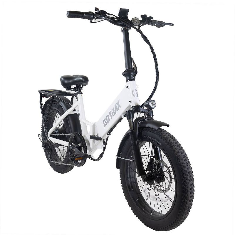 GOTRAX Adult F2 20&#34; Step Through Electric Folding Bike - White, 1 of 10