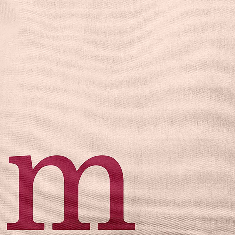 16"x16" Modern Monogram 'm' Square Throw Pillow - e by design, 2 of 4
