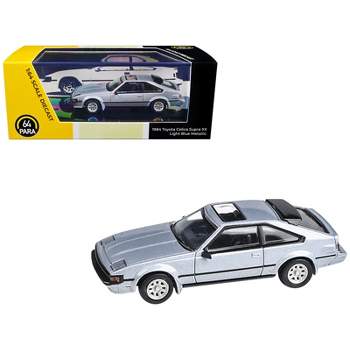 1984 Toyota Celica Supra XX Light Blue Metallic with Sunroof 1/64 Diecast Model Car by Paragon Models