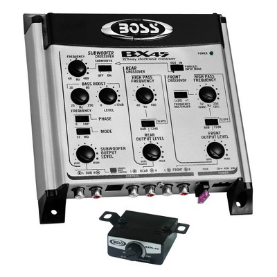 BOSS Audio 2/3-Way Electronic Crossover w/ Remote Subwoofer Level Control | BX45
