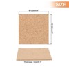 Unique Bargains Sturdy Durable Absorbent Flexible Coffee Cups glasses Coaster Brown - 2 of 4