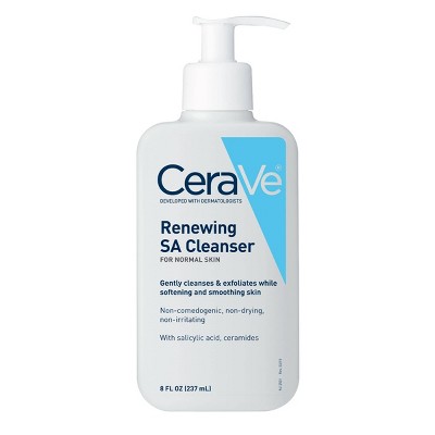 CeraVe Renewing Face Wash for Normal Skin with Salicylic Acid - 8 fl oz