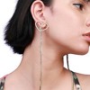 SOHI Women's Crystal Silver Party Drop Earrings - 4 of 4