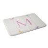 Deny Designs April Lane Art Simple Bow Monogram Memory Foam Bath Mat - 2 of 4