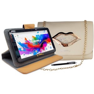 LINSAY 7" Octa Core Tablet 128GB Storage Bundle with  with Stylus, Case, and Handbag Android 15 - 1 of 4