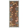 Floral Rugs for Living Room Bedroom Soft Washable Rug Scalloped Edge Plaid Pattern Area Rug Non-Slip Low Pile Rug - 3 of 4