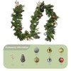 1 Pcs 9FT Christmas Norfolk Pine Garland, Realistic Cedar Garland Artificial Pine Cypress Vines,  for Holiday Xmas Indoor Mantle Decor - 2 of 4